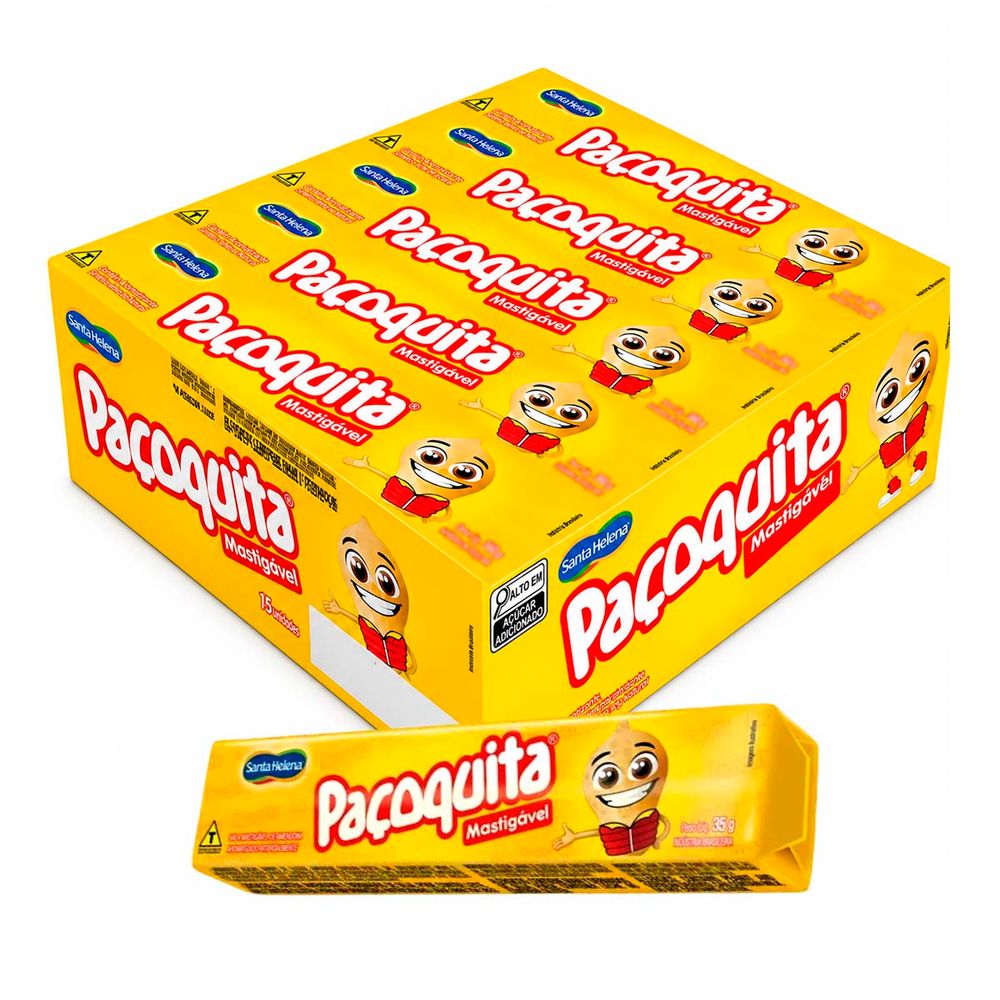 Drops Santa Helena Bala Mastigavel Pacoquita com 15 unidades-3-